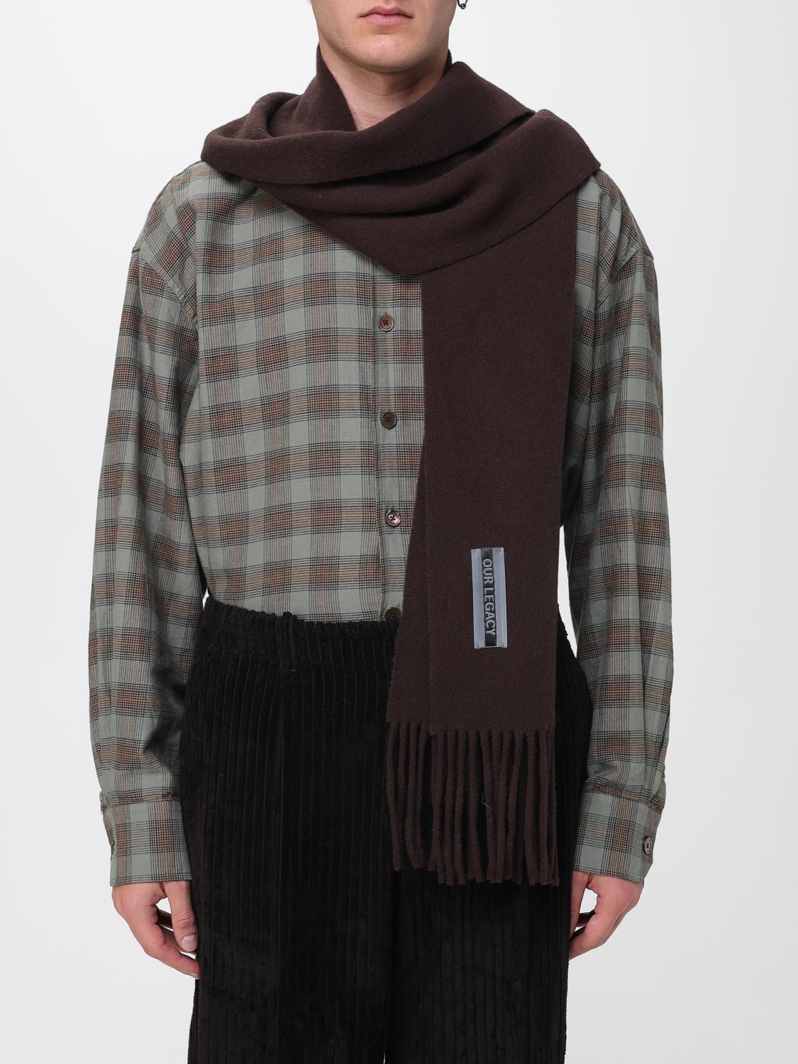 OUR LEGACY SCARF: Scarf men Our Legacy, Brown - Img 2