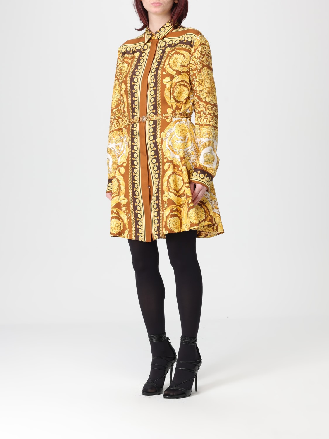 VERSACE ABITO: Abito donna Versace, Marrone - Img 3