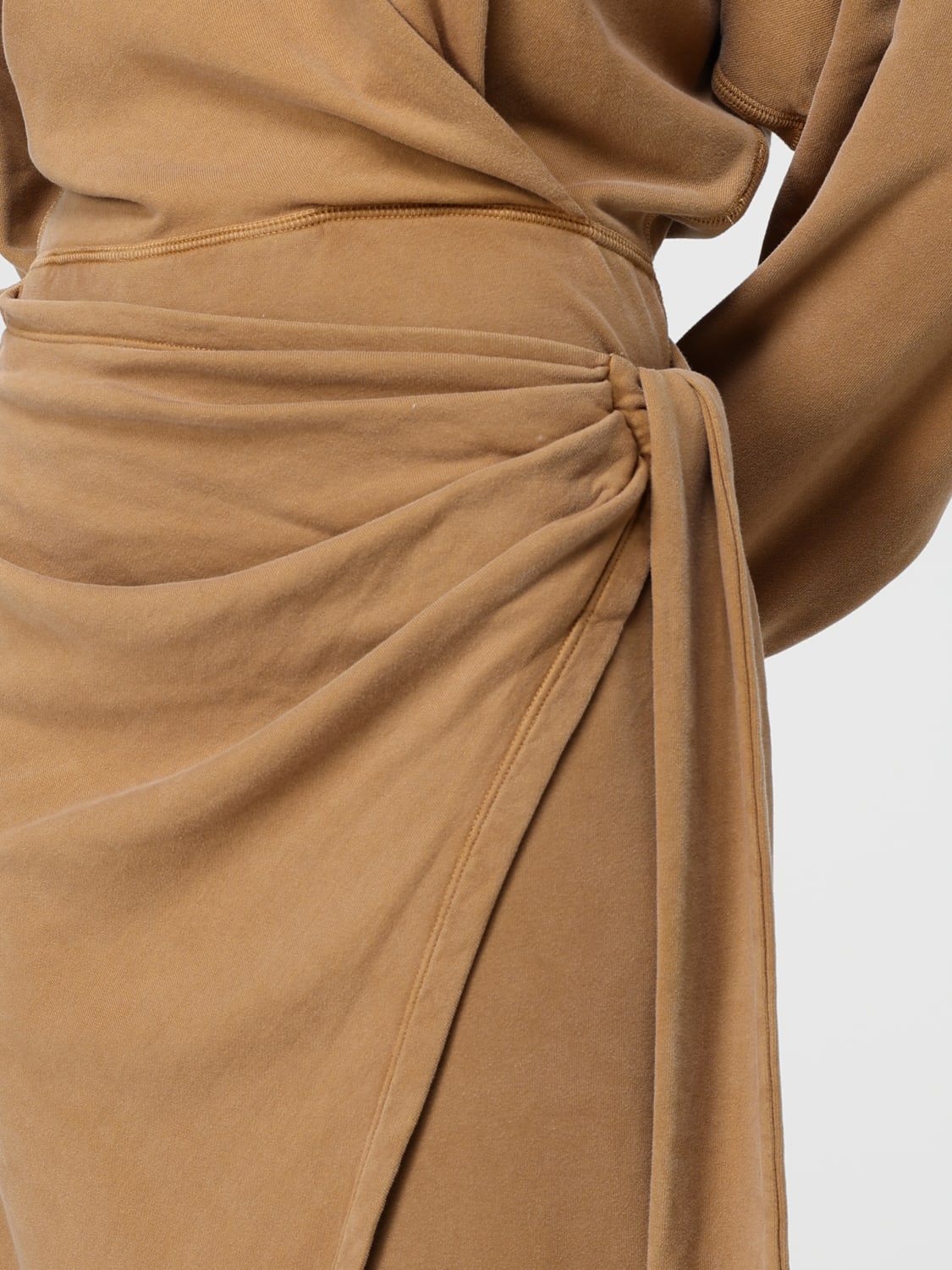 ISABEL MARANT ETOILE ABITO: Abito di cotone Isabel Marant Etoile, Marrone - Img 3