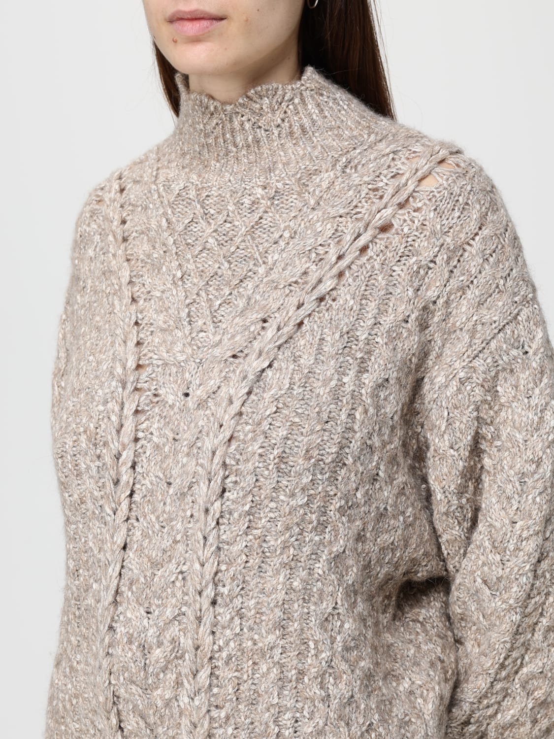 ISABEL MARANT ETOILE PULL: Pull femme Isabel Marant Etoile, Beige - Img 3
