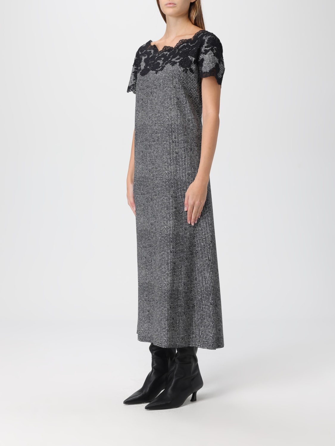 ERMANNO SCERVINO ROBE: Robes femme Ermanno Scervino, Noir - Img 4