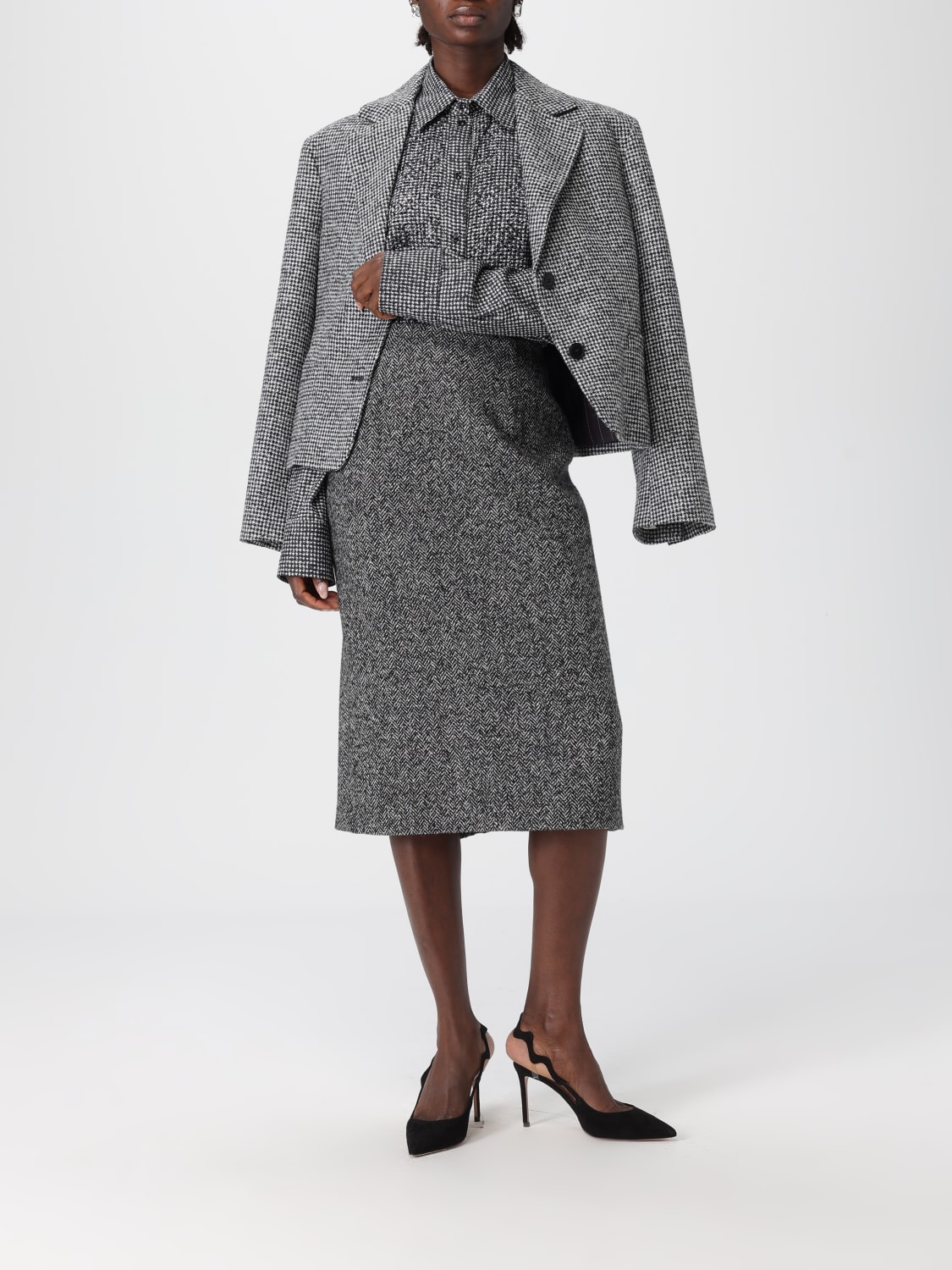 ERMANNO SCERVINO SHIRT: Shirt woman Ermanno Scervino, Grey - Img 2