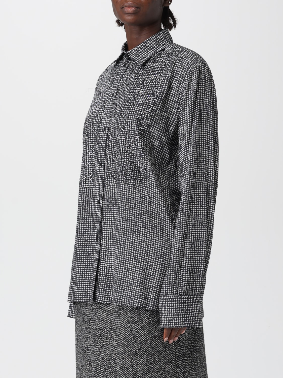 ERMANNO SCERVINO SHIRT: Shirt woman Ermanno Scervino, Grey - Img 4