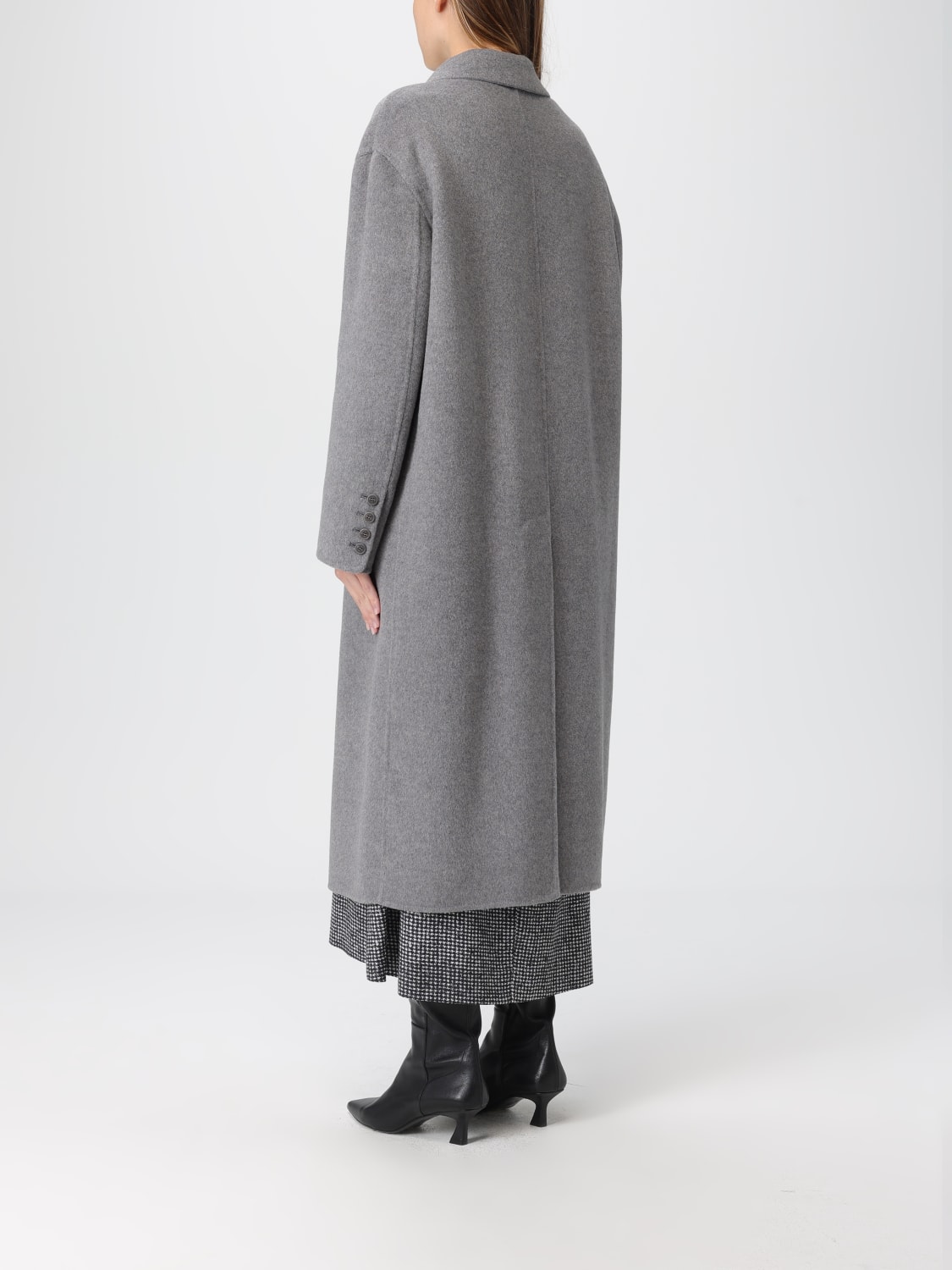 ERMANNO SCERVINO COAT: Coat woman Ermanno Scervino, Black - Img 3