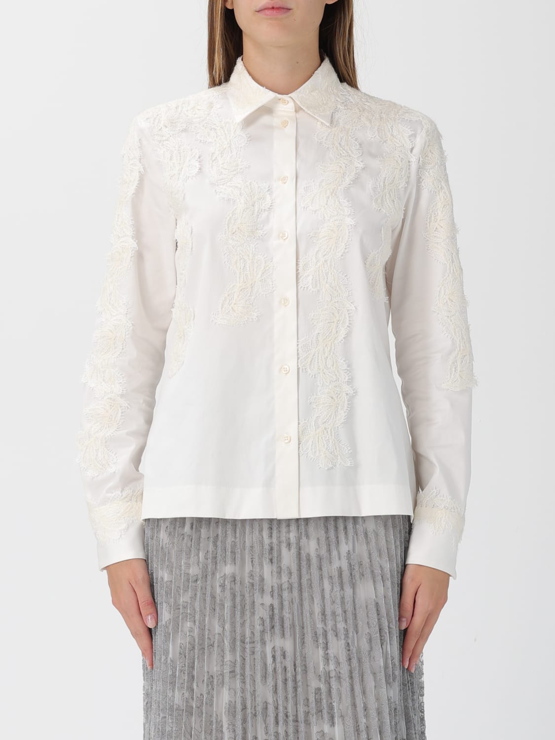 ERMANNO SCERVINO SHIRT: Shirt woman Ermanno Scervino, Beige - Img 1