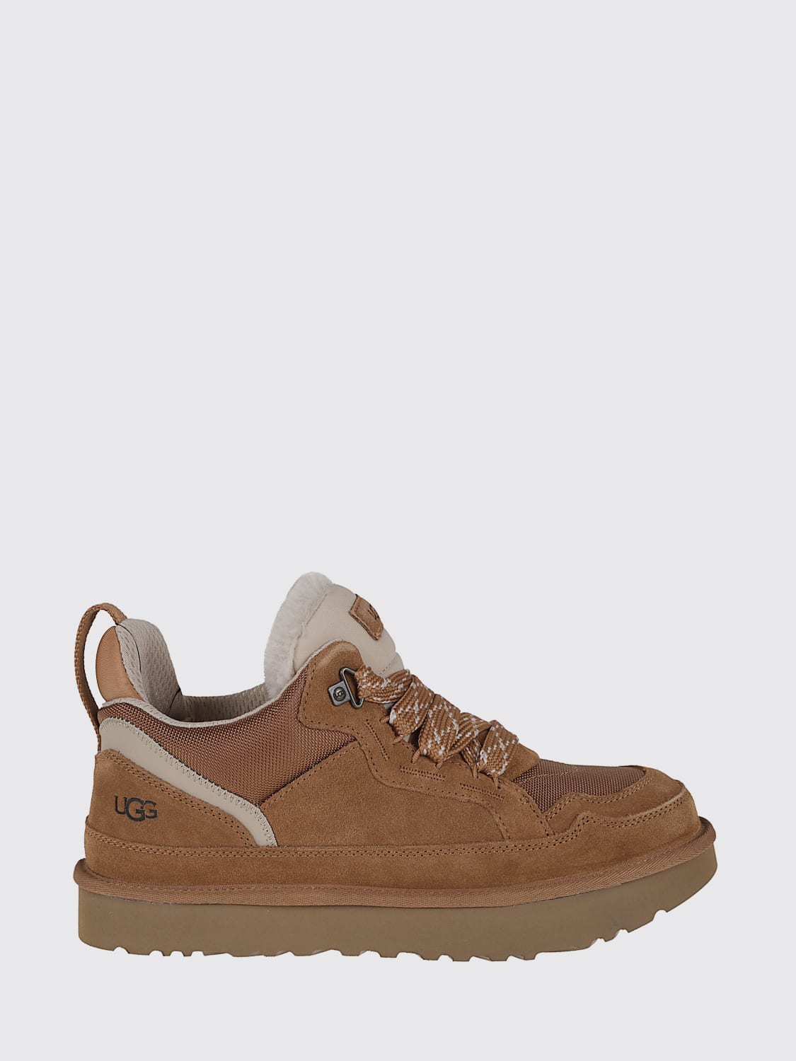 UGG SNEAKERS: Sneakers Lowmel UGG in camoscio e mesh , Nocciola - Img 1