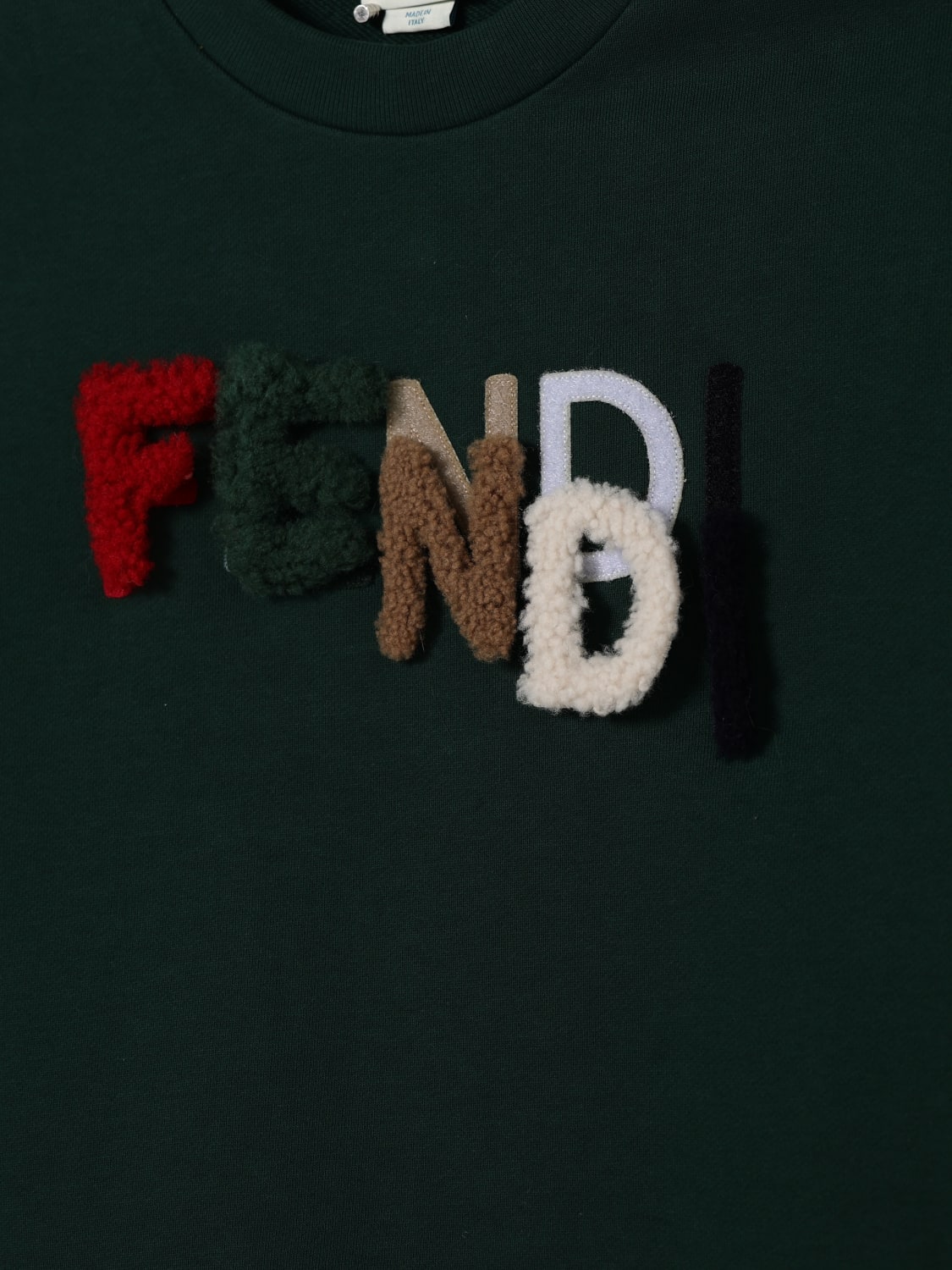 FENDI SWEATER: Sweater kids Fendi, Green - Img 3