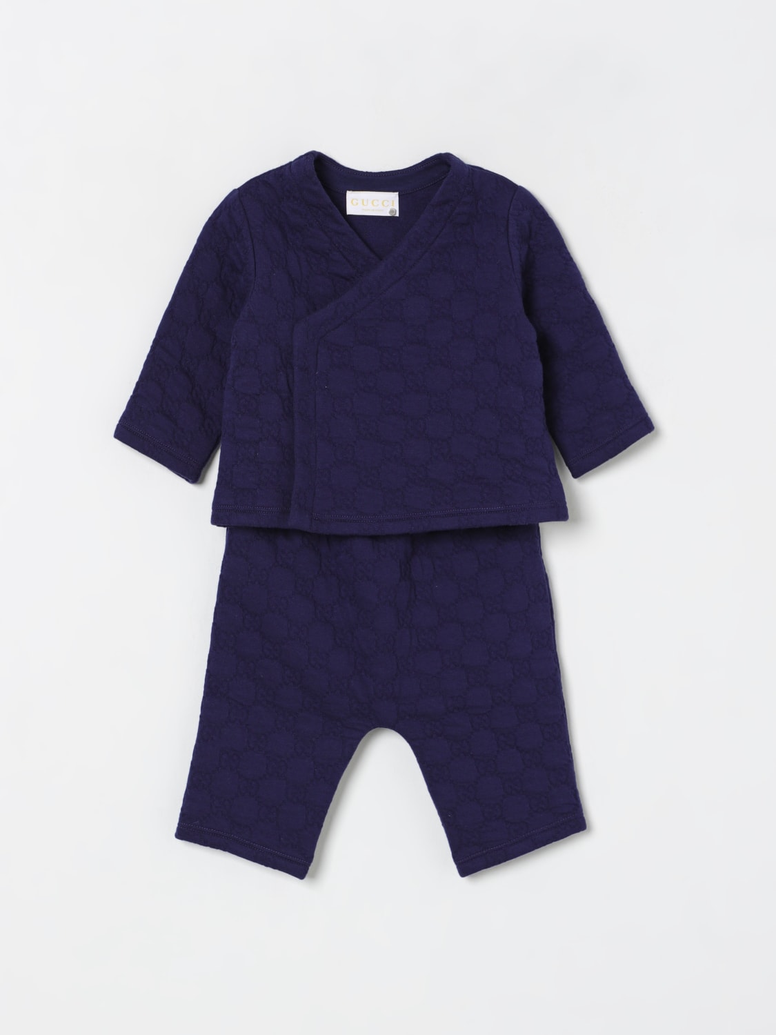 GUCCI BABY-OVERALL: Pack kinder Gucci, Blau - Img 1