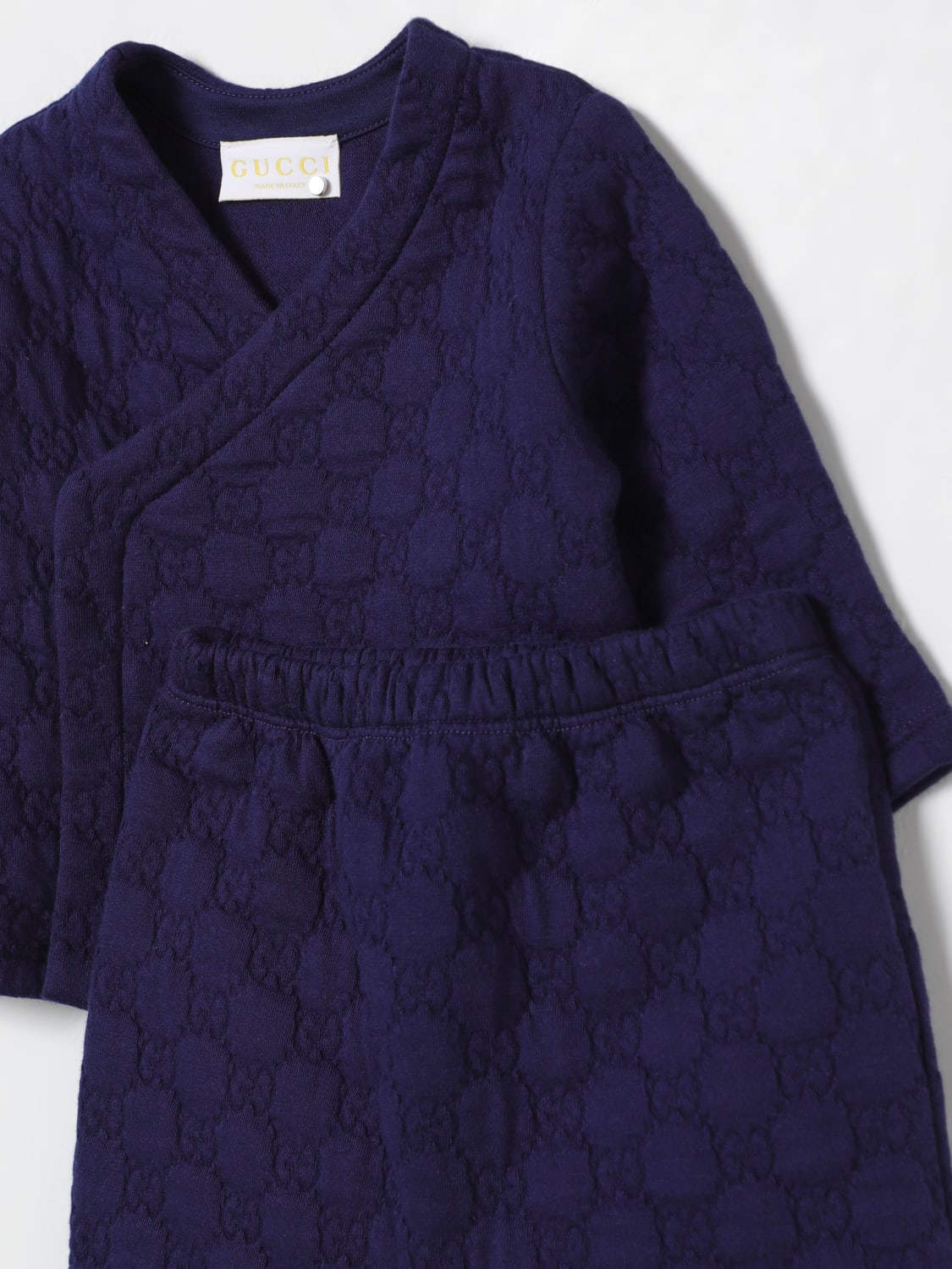 GUCCI BABY-OVERALL: Pack kinder Gucci, Blau - Img 3