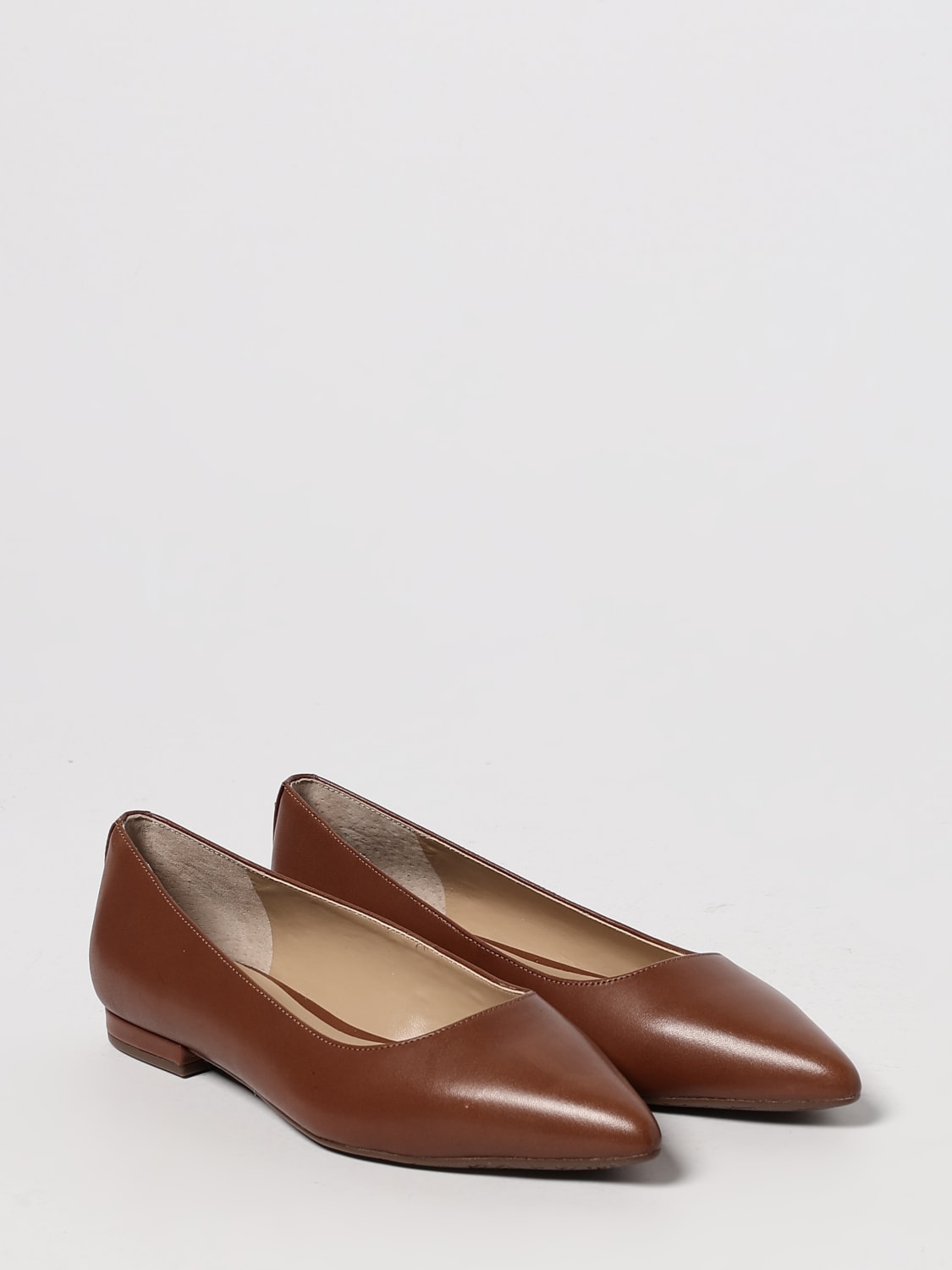 LAUREN RALPH LAUREN BALLERINAS: Flache schuhe damen Lauren Ralph Lauren, Camel - Img 2