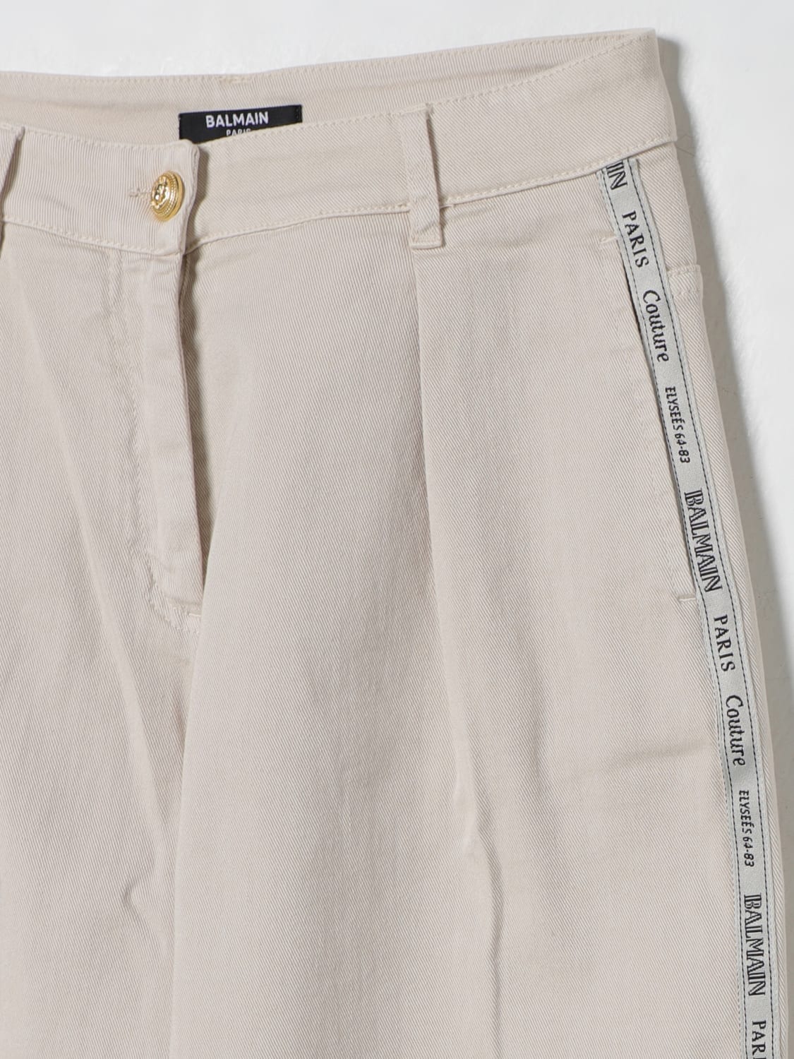 BALMAIN PANTS: Pants kids Balmain, Beige - Img 3