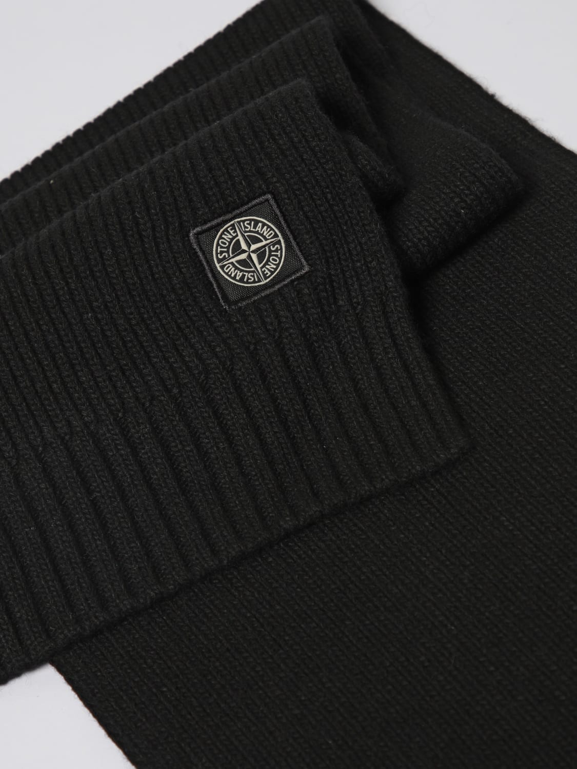 STONE ISLAND JUNIOR SCARF: Scarf boy kids Stone Island Junior, Black - Img 3