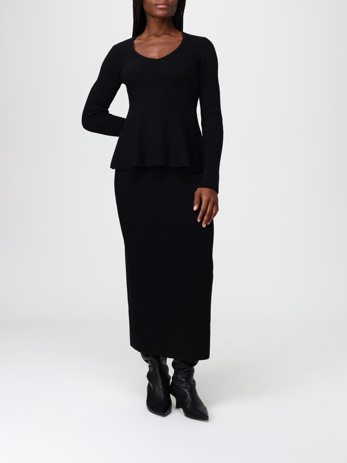 TWINSET FALDA: Falda mujer Twinset, Negro 1 - Img 2