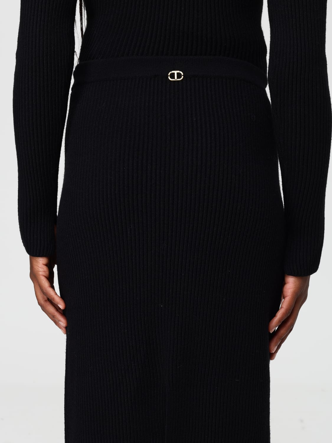 TWINSET FALDA: Falda mujer Twinset, Negro 1 - Img 4