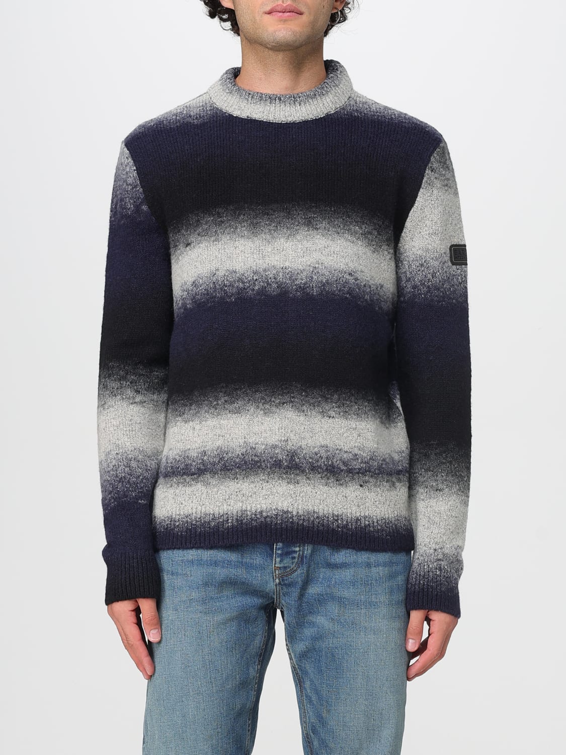 BARBOUR SWEATER: Sweater men Barbour, Black - Img 1