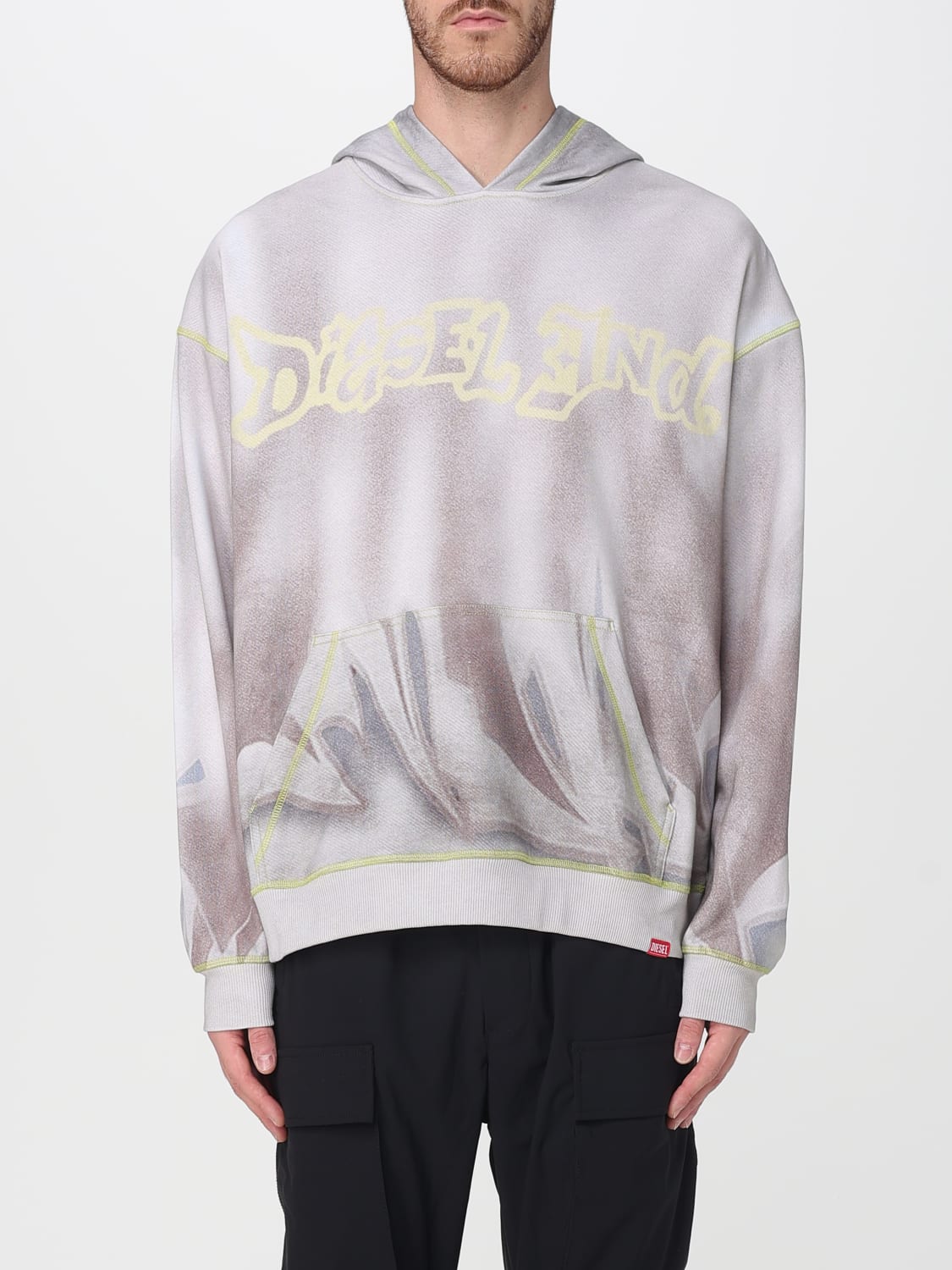 DIESEL SWEATSHIRT: Sweatshirt men Diesel, Grey - Img 1