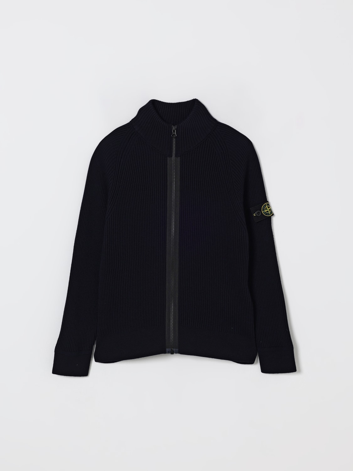 STONE ISLAND JUNIOR JERSEY: Jersey niños Stone Island Junior, Azul Oscuro - Img 1
