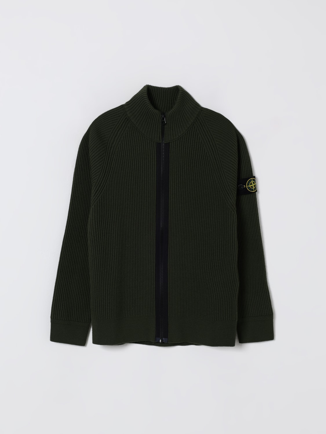 STONE ISLAND JUNIOR SWEATER: Sweater kids Stone Island Junior, Green - Img 1