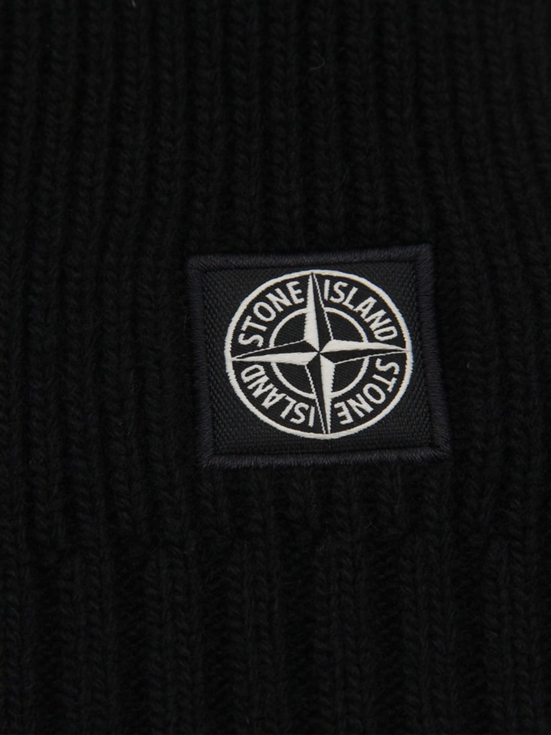 STONE ISLAND JUNIOR SCARF: Boy's scarf kids Stone Island Junior, Black - Img 2