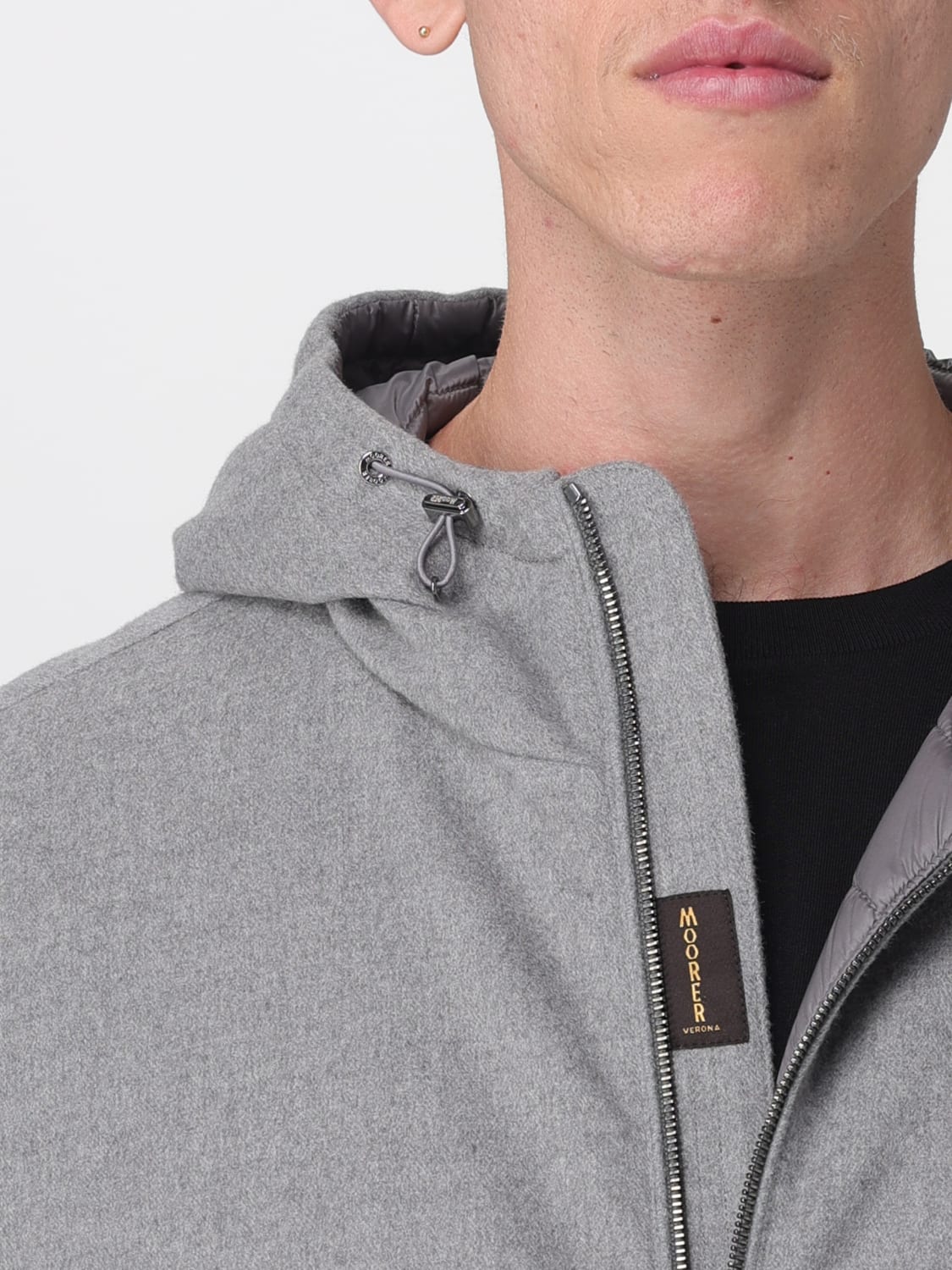 MOORER CHAQUETA: Abrigo hombre Moorer, Gris - Img 4