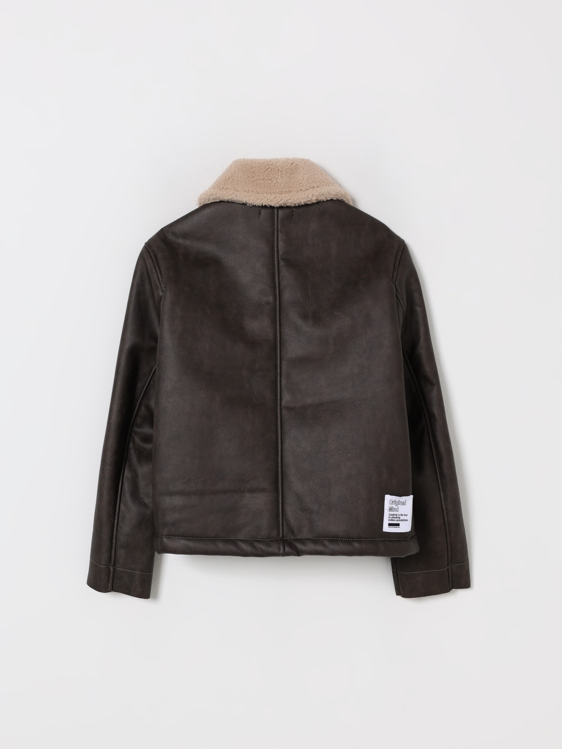 PAOLO PECORA COAT: Coat kids Paolo Pecora, Brown - Img 2