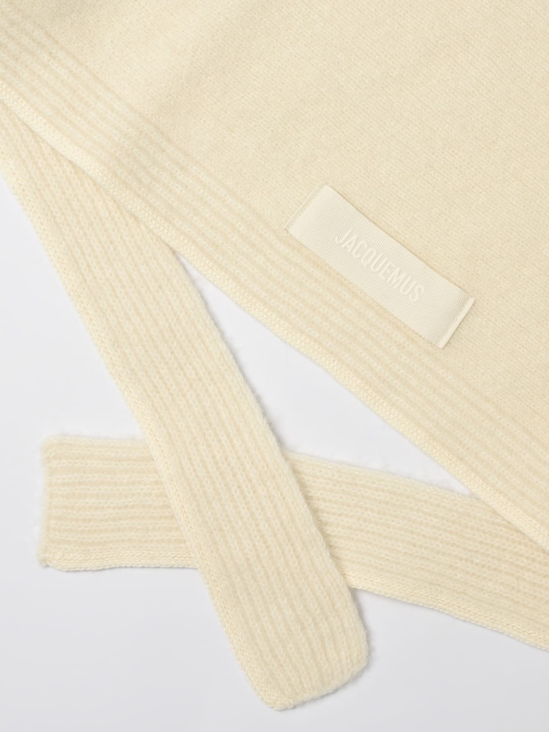 JACQUEMUS SCIARPA: Sciarpa Jacquemus in misto lana , Bianco - Img 2