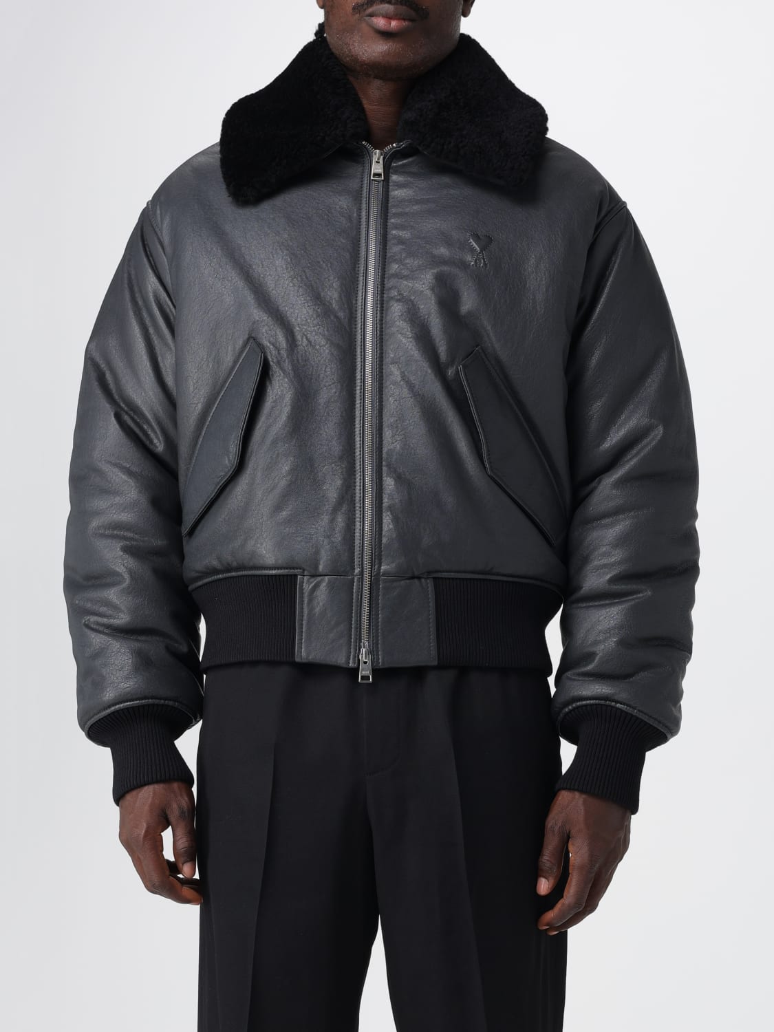 AMI PARIS JACKET: Jacket men Ami Paris, Grey - Img 1