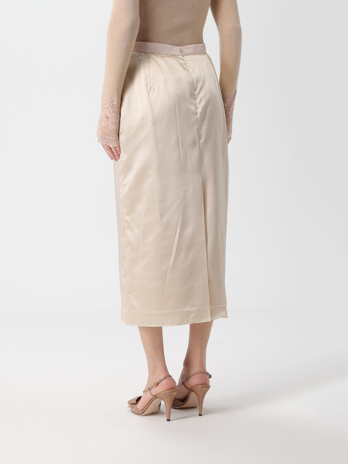 VALENTINO SKIRT: Skirt woman Valentino, Champagne - Img 3