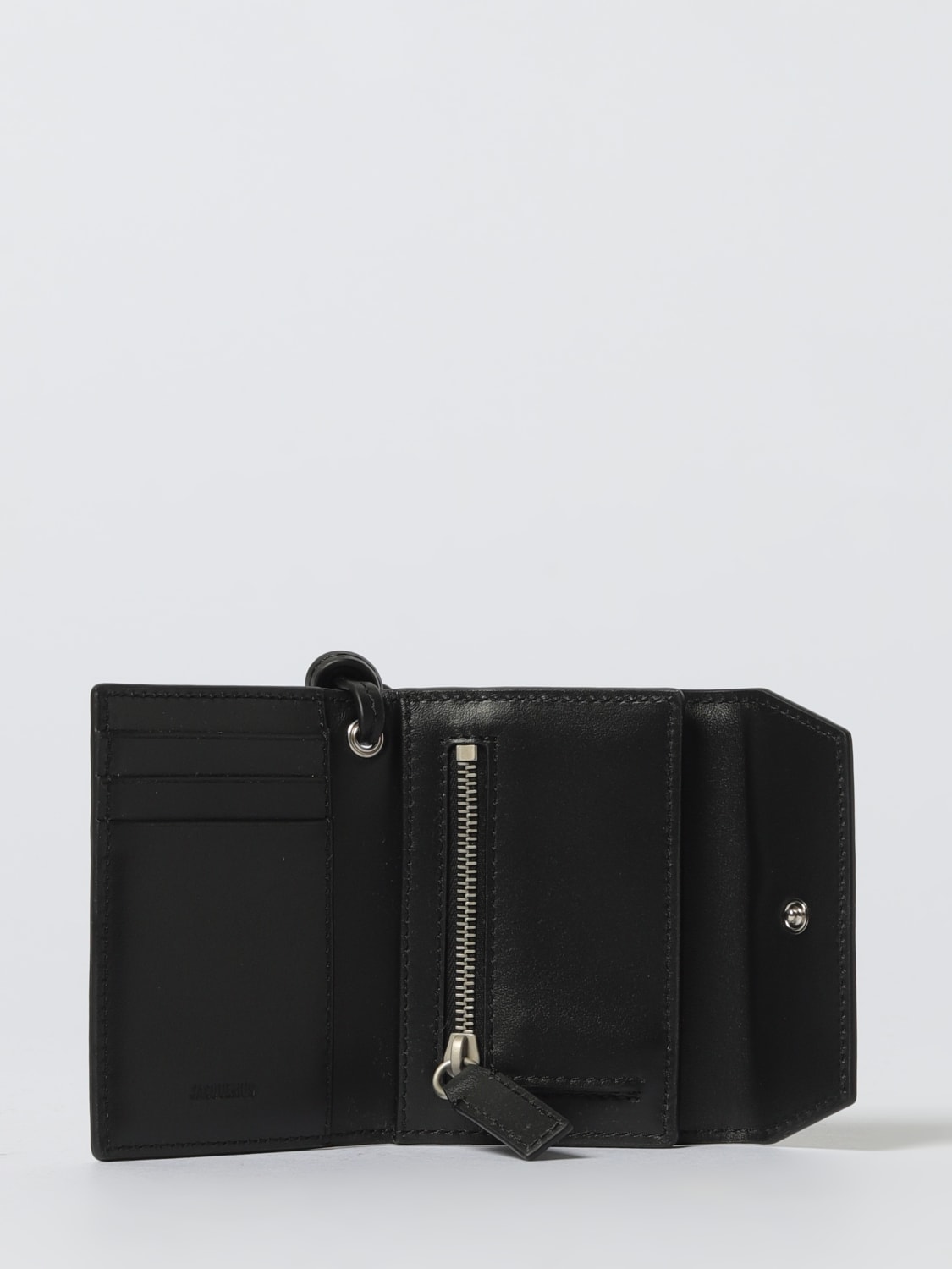 JACQUEMUS PORTAFOGLIO: Portafoglio Jacquemus in pelle , Nero - Img 2