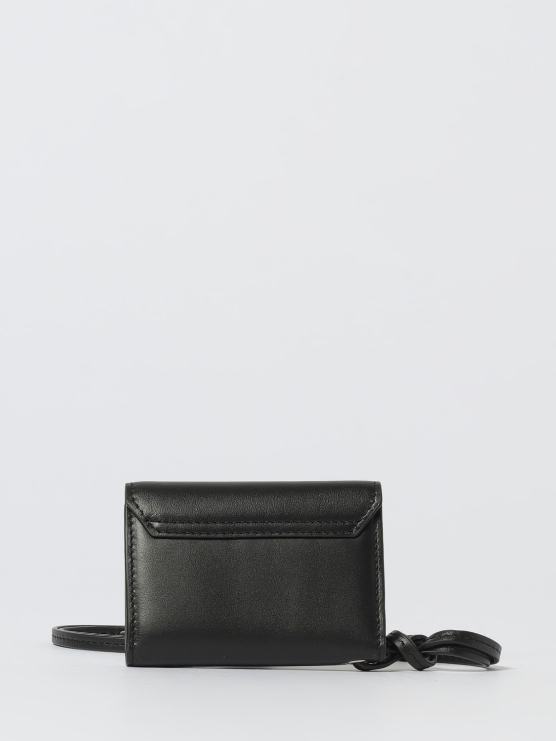 JACQUEMUS PORTAFOGLIO: Portafoglio Jacquemus in pelle , Nero - Img 3