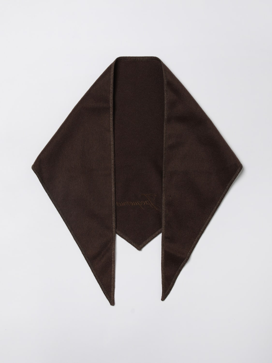 JACQUEMUS FOULARD: écharpe femme Jacquemus, Marron - Img 2