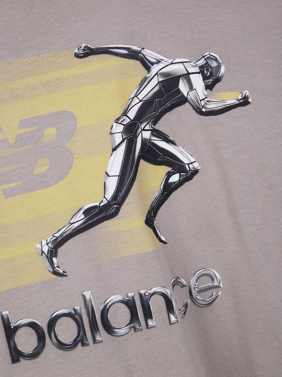 NEW BALANCE T-SHIRT: T-shirt herren New Balance, Mud - Img 3