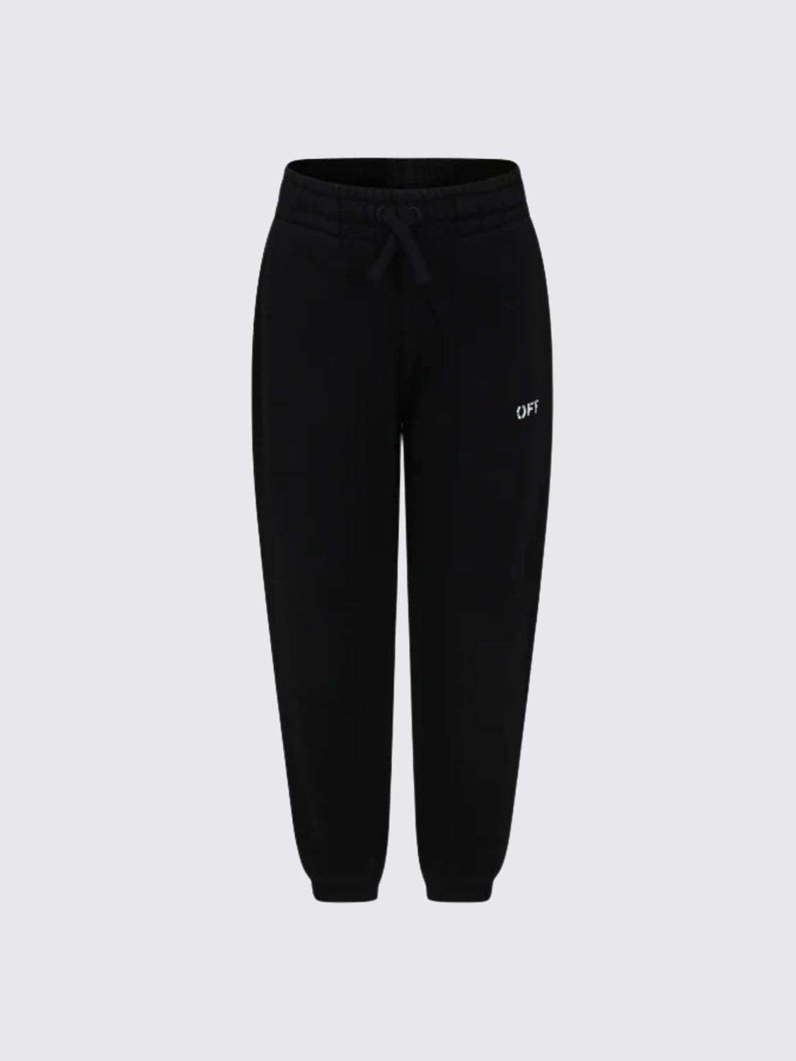 OFF-WHITE KIDS PANTALONI: Pantalone jogging in cotone Off-white Kids, Nero - Img 1
