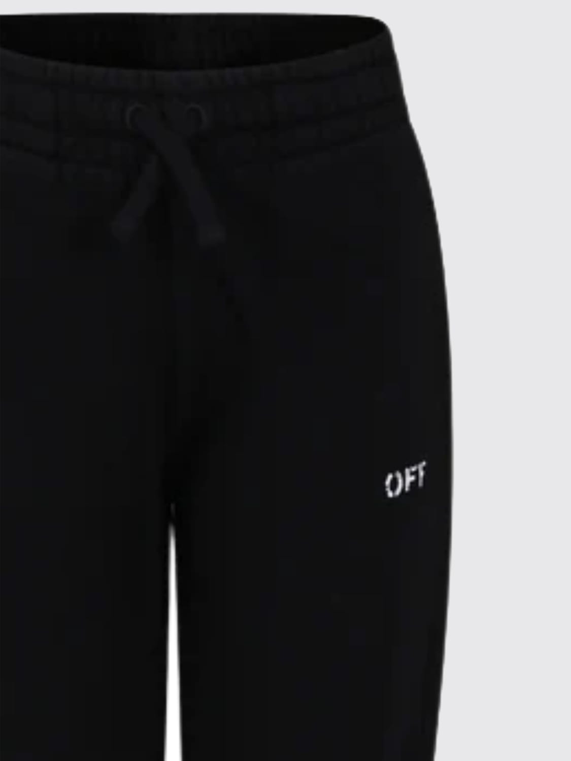 OFF-WHITE KIDS PANTALONI: Pantalone jogging in cotone Off-white Kids, Nero - Img 2