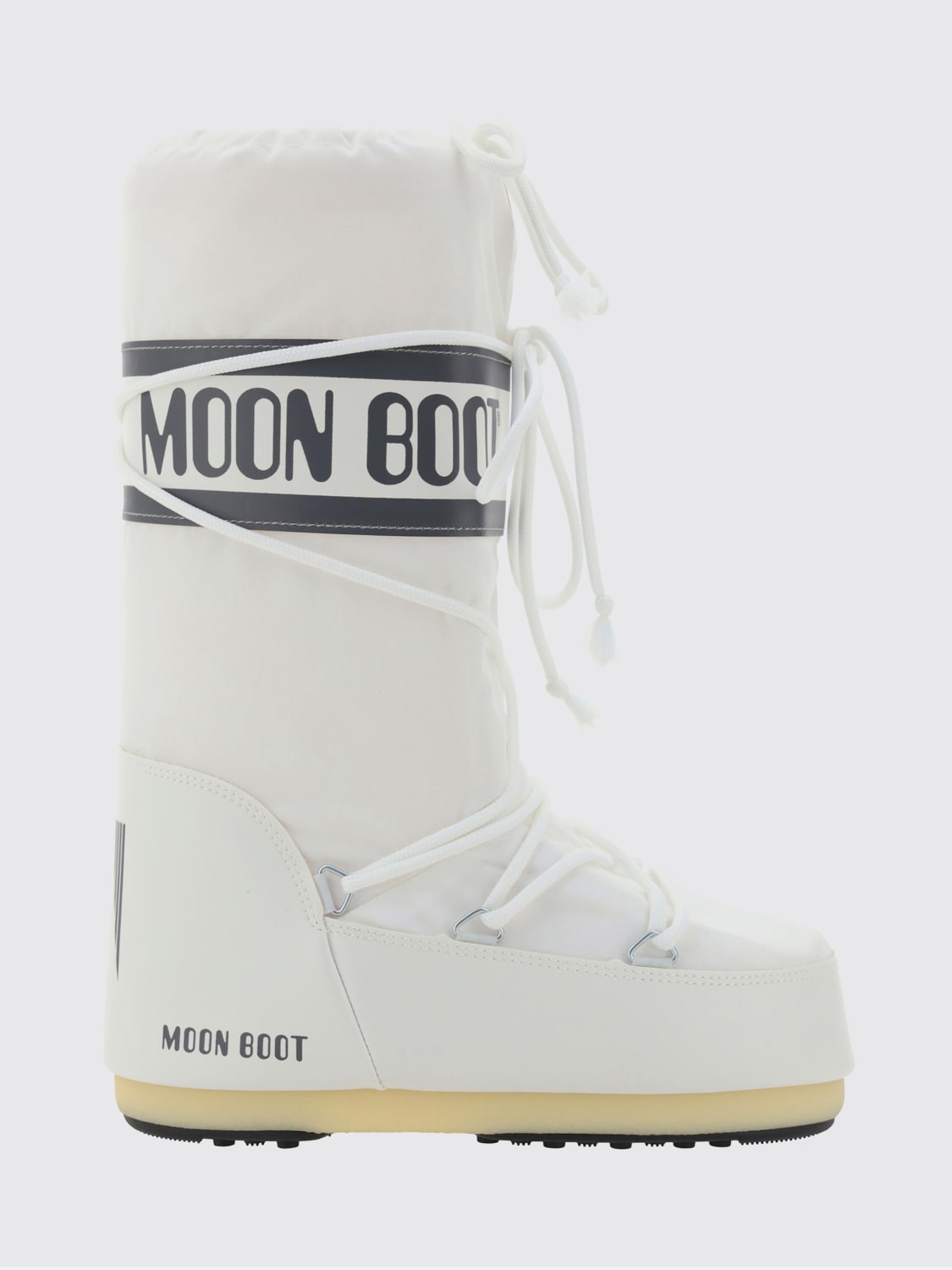 MOON BOOT BOOTS: Flat ankle boots woman Moon Boot, White - Img 1