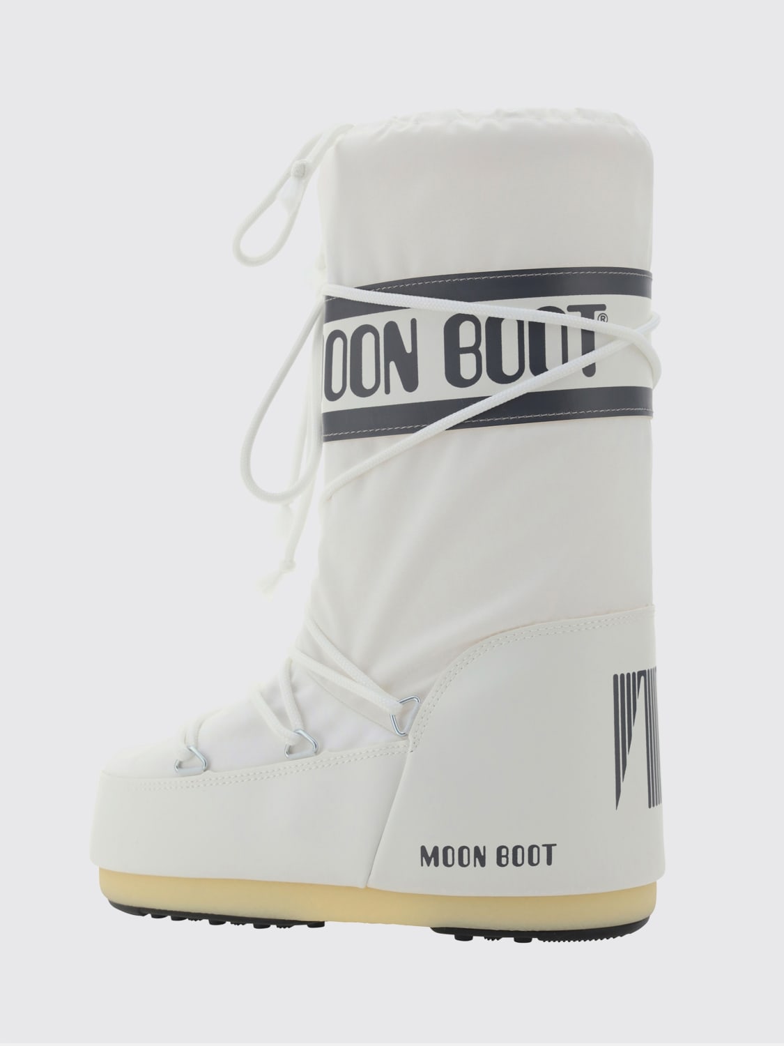 MOON BOOT BOOTS: Flat ankle boots woman Moon Boot, White - Img 3