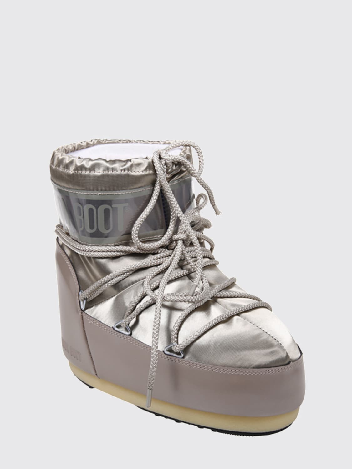 MOON BOOT STIEFEL: Flache stiefeletten damen Moon Boot, Grau - Img 2