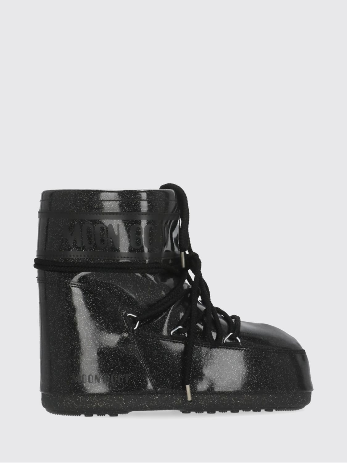 MOON BOOT STIEFEL: Flache stiefeletten damen Moon Boot, Schwarz - Img 1