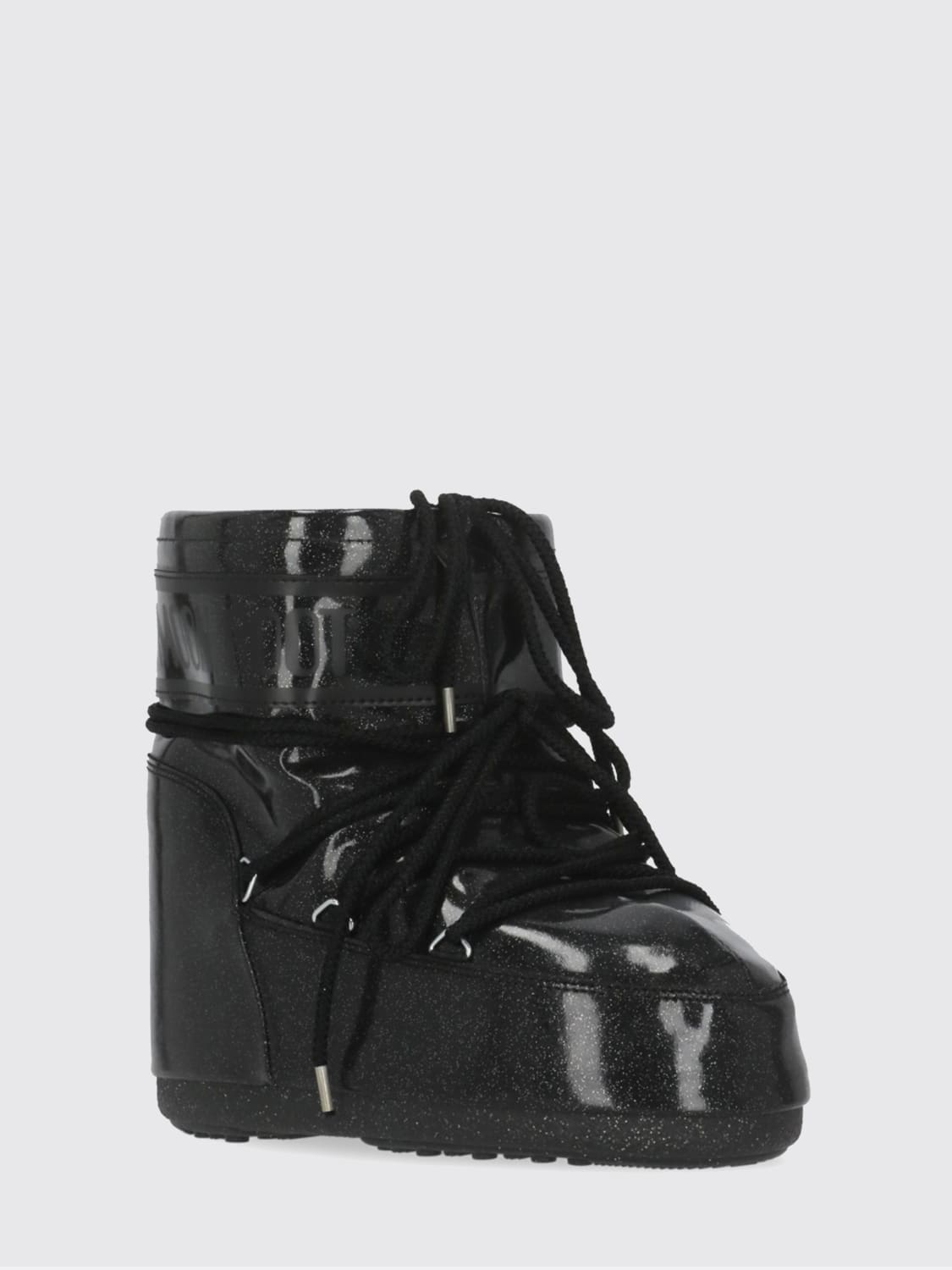 MOON BOOT STIEFEL: Flache stiefeletten damen Moon Boot, Schwarz - Img 2