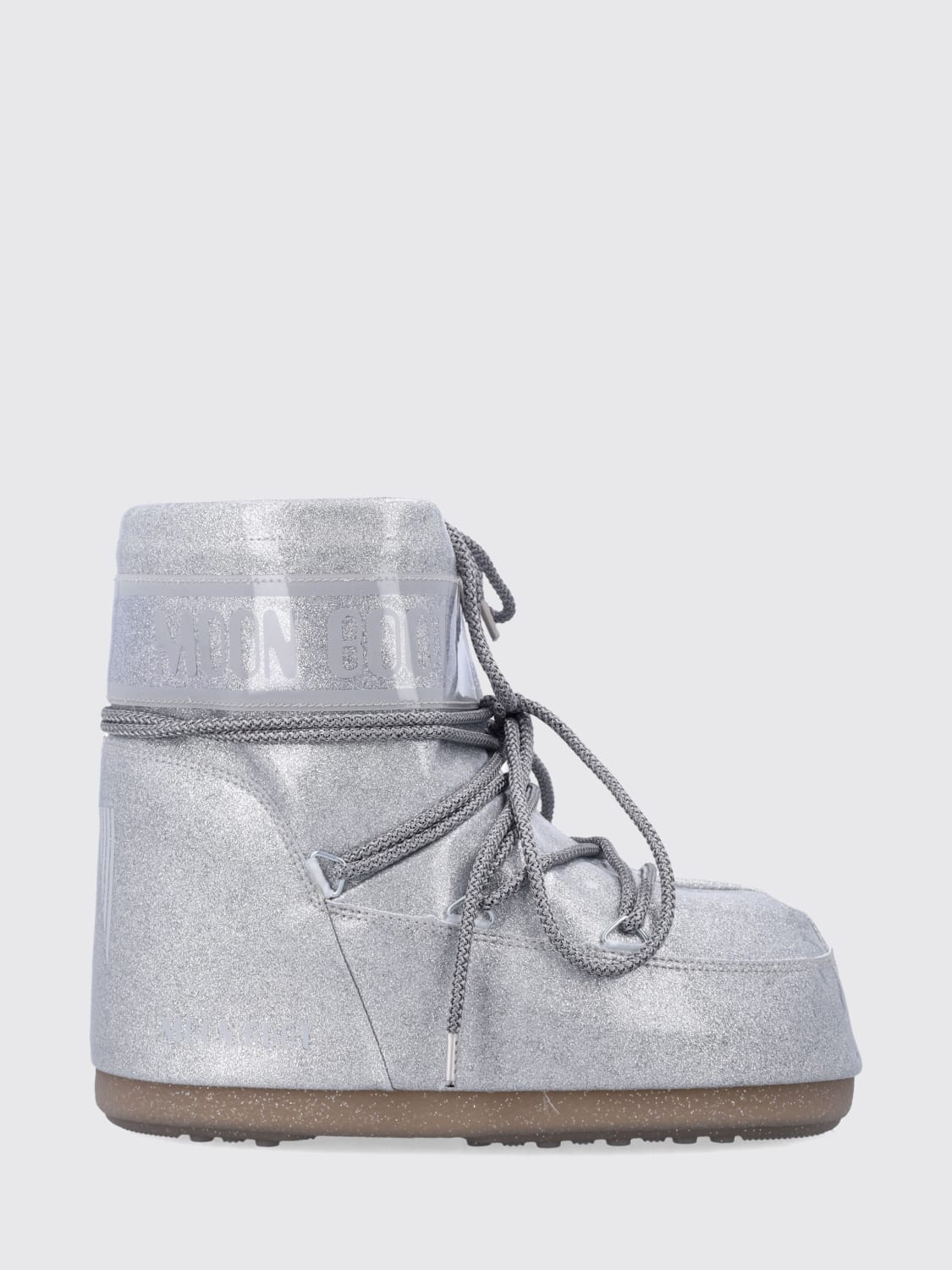 MOON BOOT BOTAS: Botines planos mujer Moon Boot, Plata - Img 1