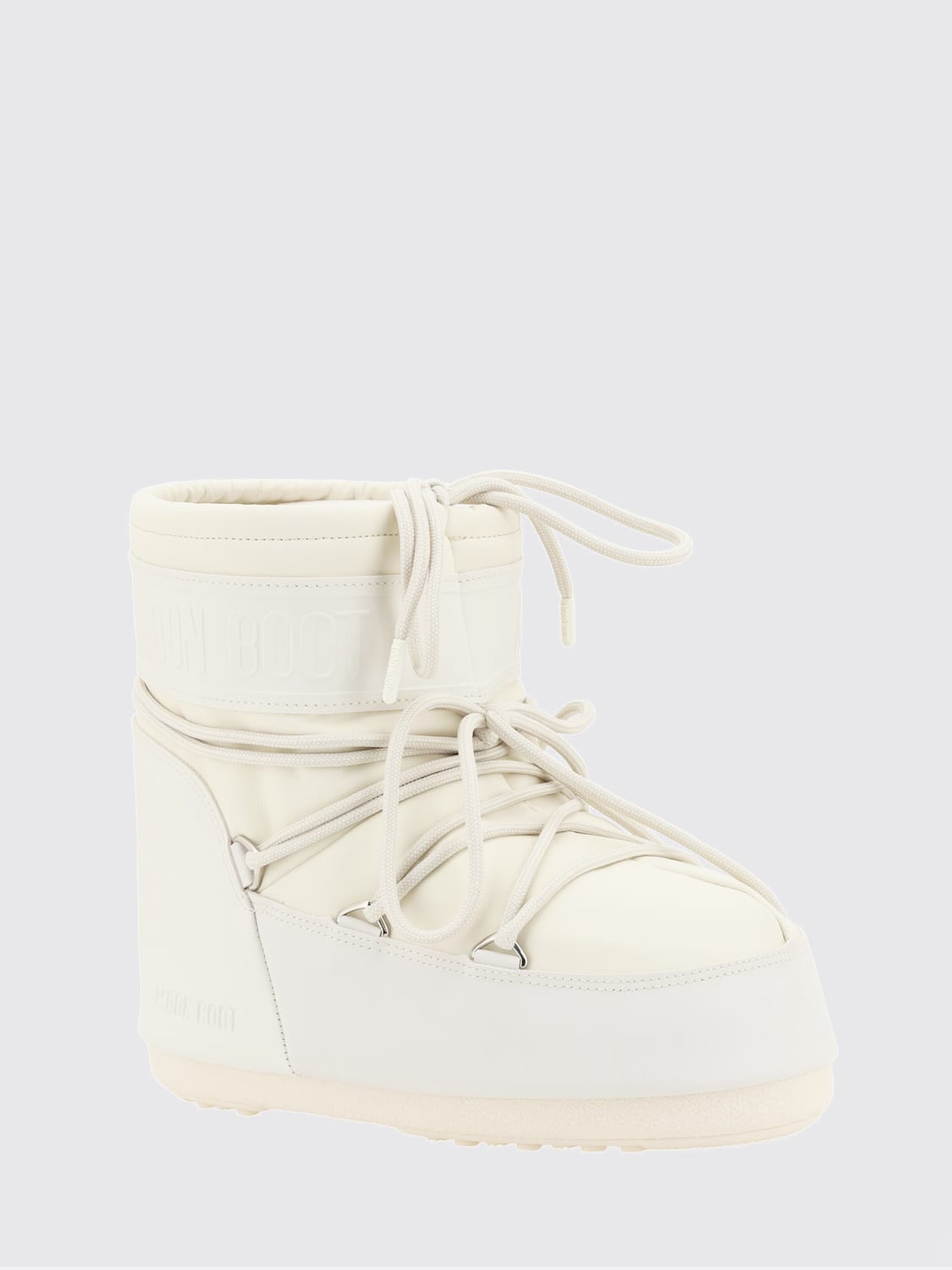 MOON BOOT STIEFEL: Flache stiefeletten damen Moon Boot, Beige - Img 2