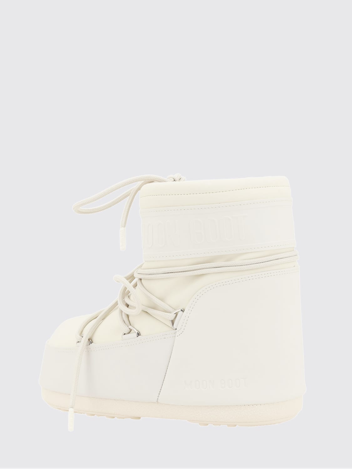 MOON BOOT STIEFEL: Flache stiefeletten damen Moon Boot, Beige - Img 3