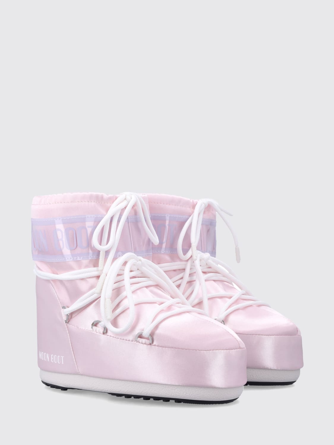 MOON BOOT STIEFEL: Flache stiefeletten damen Moon Boot, Pink - Img 2