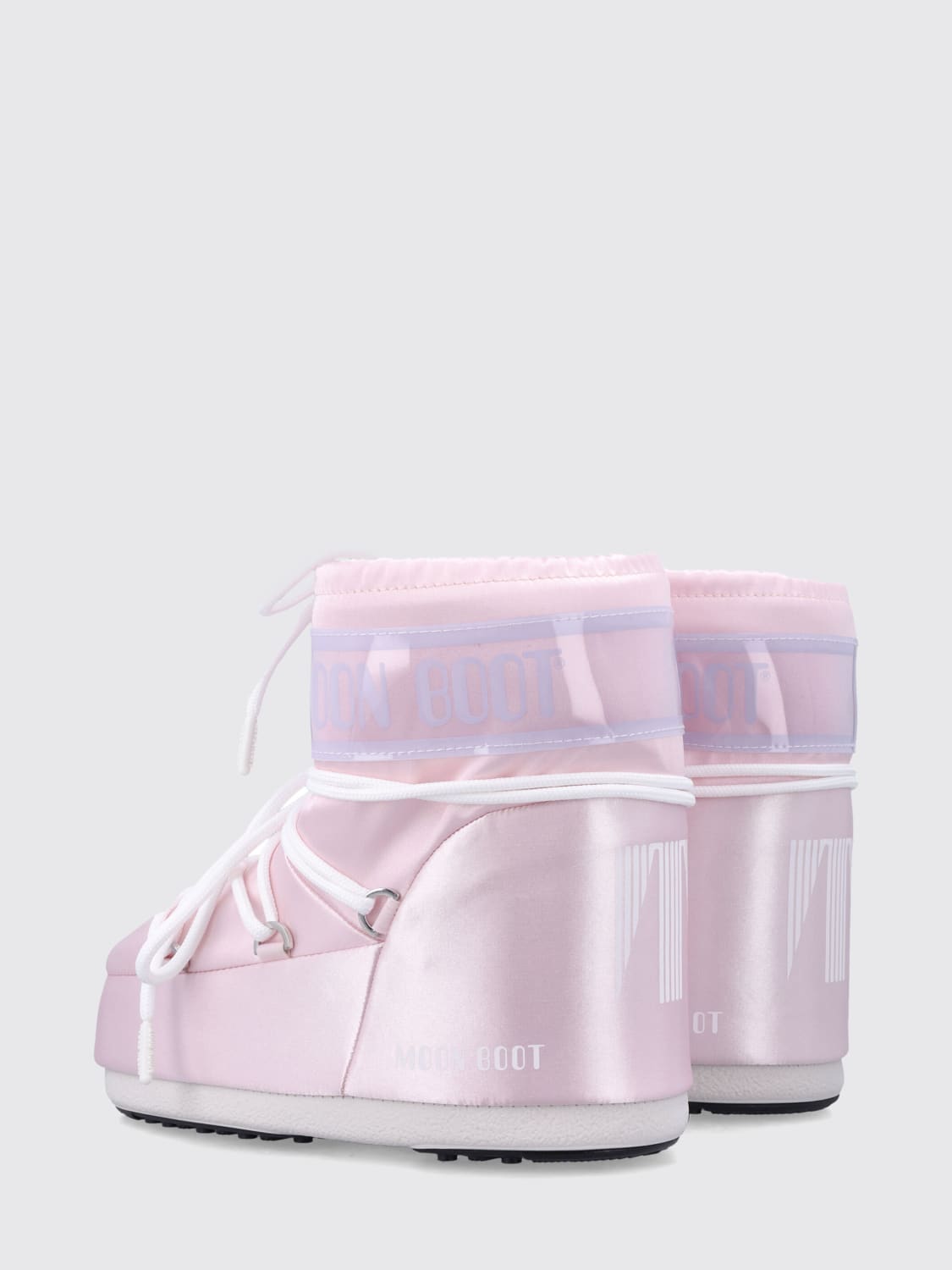 MOON BOOT STIEFEL: Flache stiefeletten damen Moon Boot, Pink - Img 3