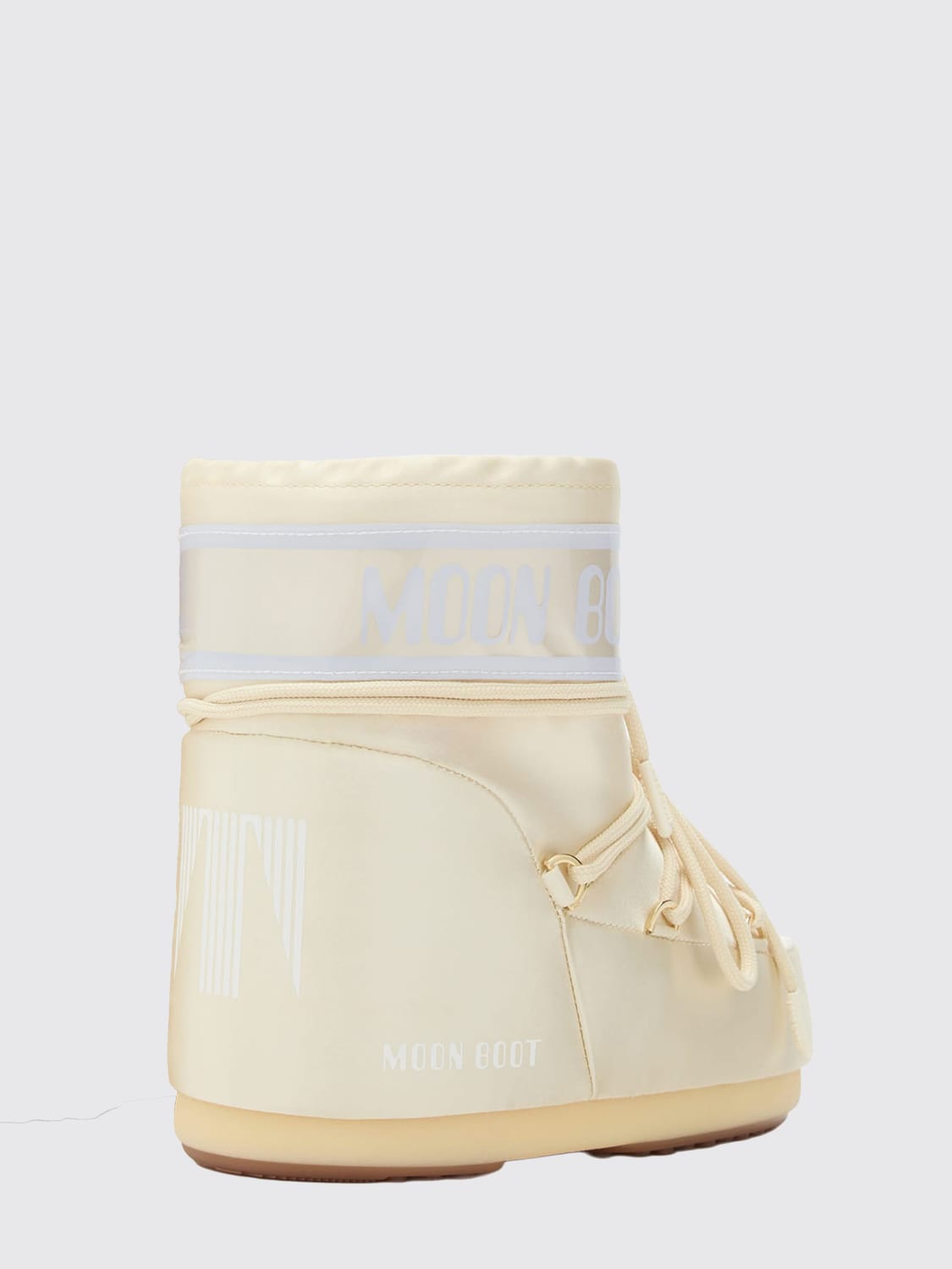 MOON BOOT STIEFEL: Flache stiefeletten damen Moon Boot, Ivory - Img 3