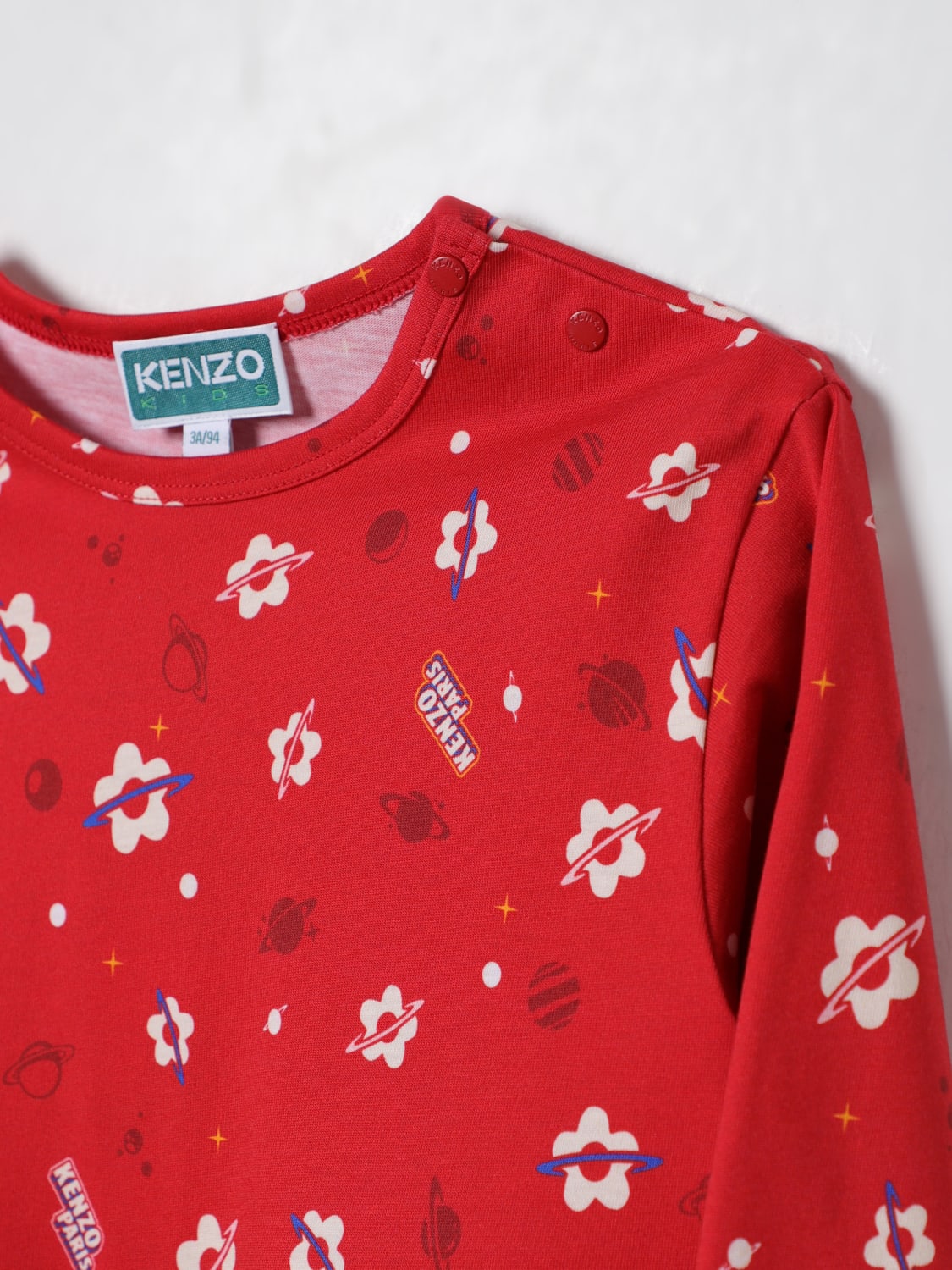 KENZO KIDS ROMPER: Romper kids Kenzo Kids, Red - Img 3