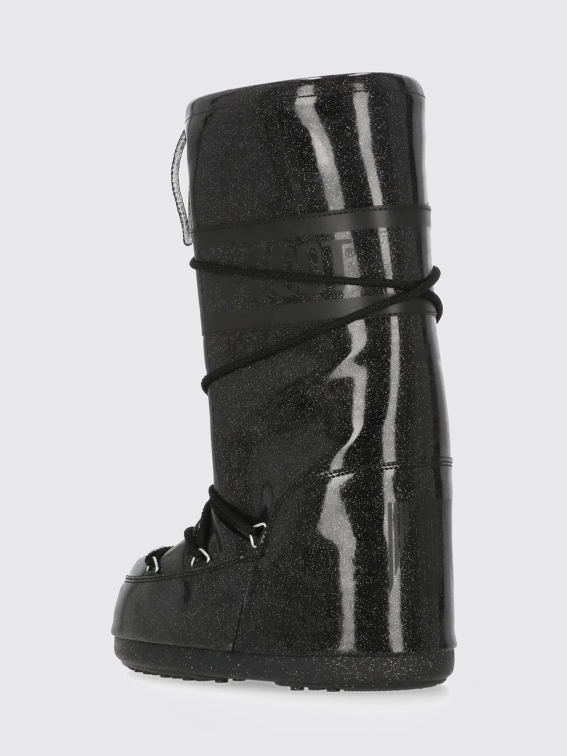 MOON BOOT STIEFEL: Flache stiefeletten damen Moon Boot, Schwarz - Img 3