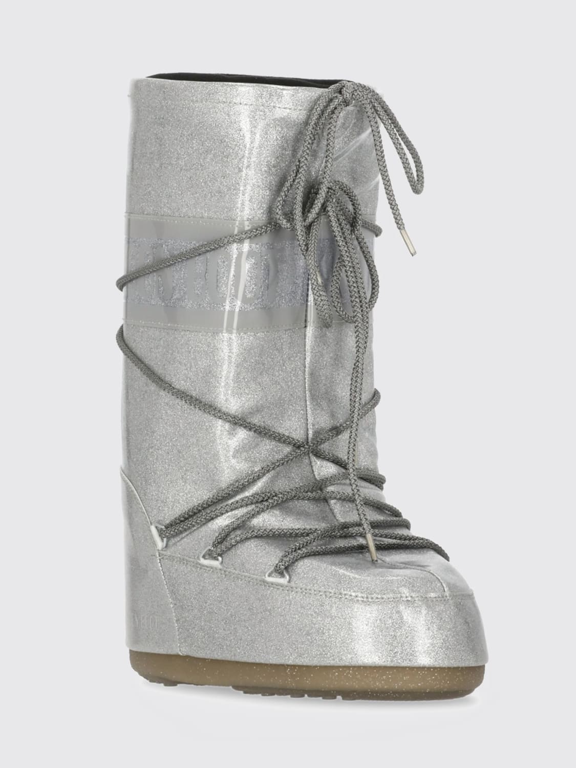 MOON BOOT STIEFEL: Flache stiefeletten damen Moon Boot, Silber - Img 2