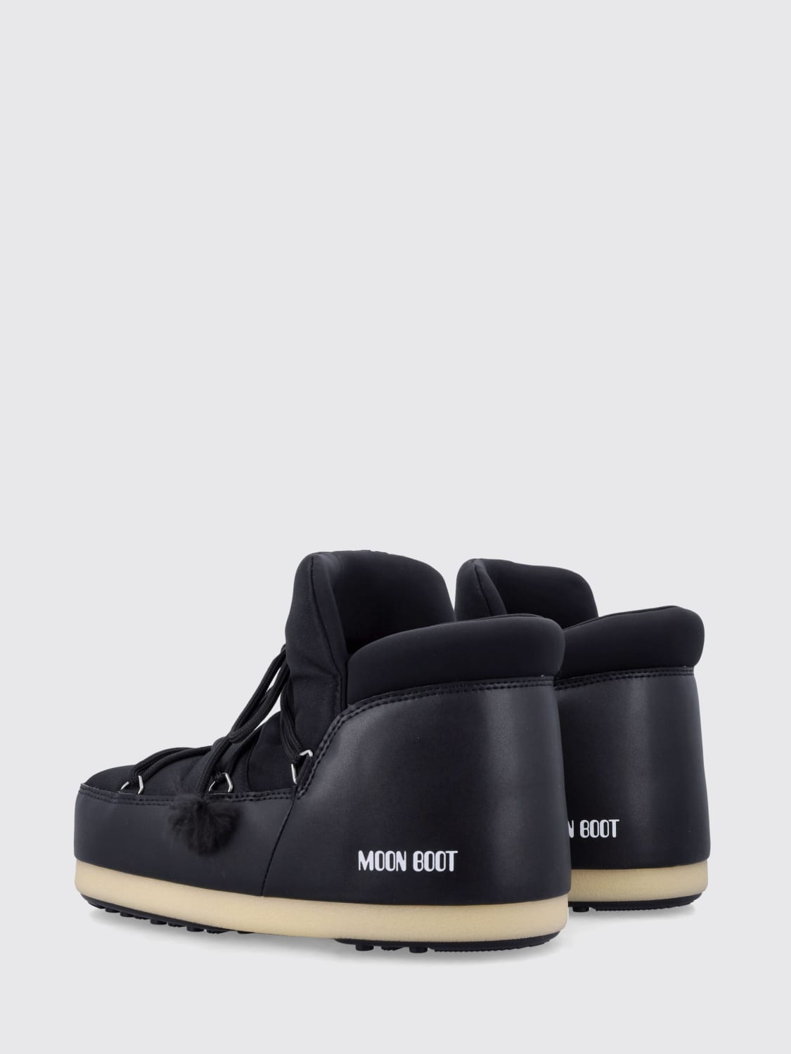 MOON BOOT BOTAS: Botines planos mujer Moon Boot, Negro - Img 3