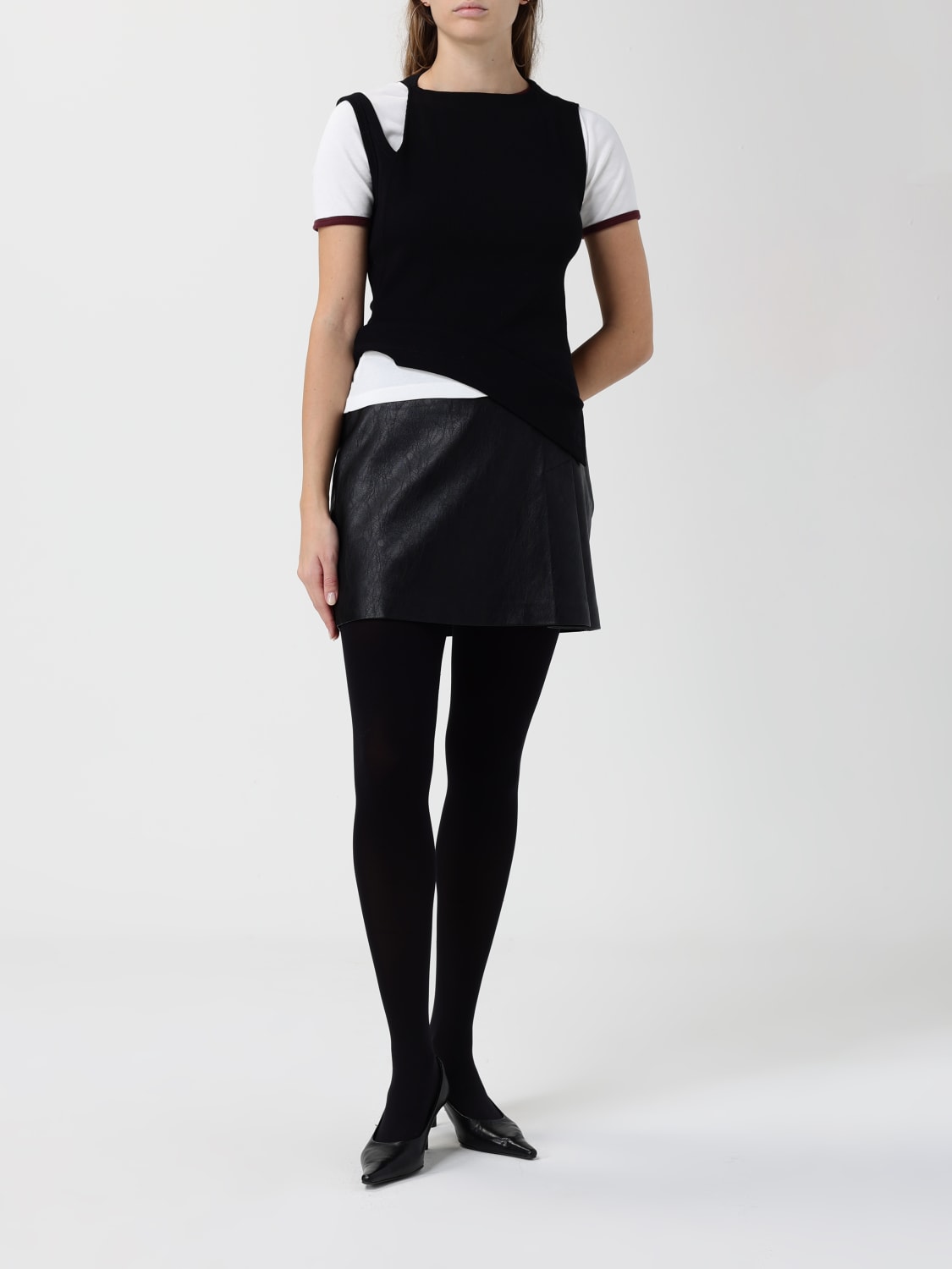 COURRÈGES TOP: Top woman CourrÈges, Black - Img 2